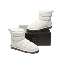 Ugg Mini bottes Puff en laine de mouton Couleur ivoire
