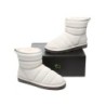 Ugg Mini bottes Puff en laine de mouton Couleur ivoire