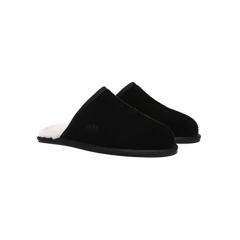 Ugg pantoufles homme en laine de mouton Bennett noir