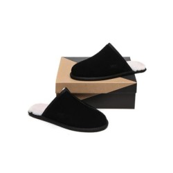 Ugg pantoufles homme en laine de mouton Bennett noir