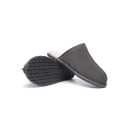 Ugg pantoufles homme en laine de mouton Bennett gris