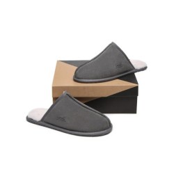 Ugg pantoufles homme en laine de mouton Bennett gris