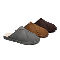 Ugg pantoufles homme en peau de mouton Rafael marron