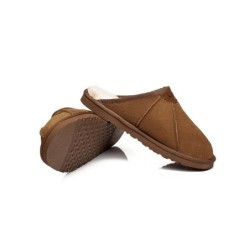 Ugg pantoufles homme en peau de mouton Rafael marron