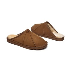Ugg pantoufles homme en peau de mouton Rafael marron