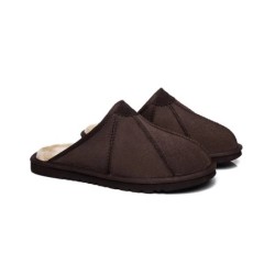 Ugg pantoufles homme en peau de mouton Rafael chocolat
