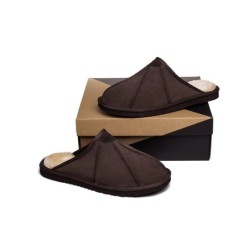 Ugg pantoufles homme en peau de mouton Rafael chocolat