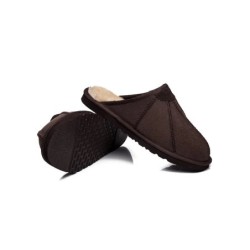 Ugg pantoufles homme en peau de mouton Rafael chocolat