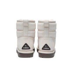 Ugg Mini bottes Puff en laine de mouton Couleur ivoire