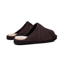 Ugg pantoufles homme en peau de mouton Rafael chocolat