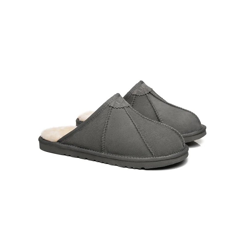 Ugg pantoufles homme en peau de mouton Rafael gris