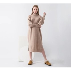 Ugg peau de mouton col de laine cheville pantoufles Daley marron