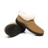 Ugg peau de mouton col de laine cheville pantoufles Daley marron