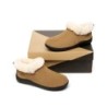 Ugg peau de mouton col de laine cheville pantoufles Daley marron