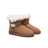 Ugg Mini Tiara bottes pour femmes en peau de mouton marron