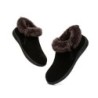 Ugg peau de mouton col de laine cheville pantoufles Daley noir