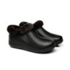 Ugg peau de mouton col de laine cheville pantoufles Daley noir nappa