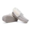Ugg peau de mouton laine cheville pantoufles popo moccasins sable