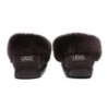 Ugg peau de mouton laine cheville pantoufles popo moccasins chocolat