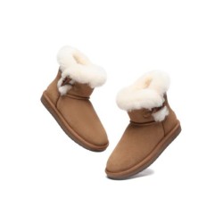Ugg Mini Tiara bottes pour femmes en peau de mouton marron