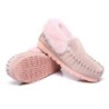 Ugg peau de mouton laine cheville pantoufles popo moccasins rose