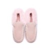 Ugg peau de mouton laine cheville pantoufles popo moccasins rose