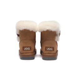Ugg Mini Tiara bottes pour femmes en peau de mouton marron