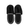 Ugg peau de mouton laine cheville pantoufles popo moccasins noir