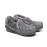 Ugg peau de mouton laine cheville pantoufles popo moccasins gris