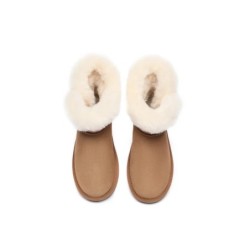 Ugg Mini Tiara bottes pour femmes en peau de mouton marron
