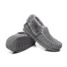 Ugg peau de mouton laine cheville pantoufles popo moccasins gris