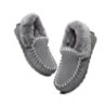Ugg peau de mouton laine cheville pantoufles popo moccasins gris