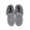 Ugg peau de mouton laine cheville pantoufles popo moccasins gris
