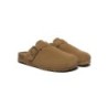 Sandales plates à boucles réglables Slip-on Slides Mason châtaigne