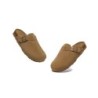 Sandales plates à boucles réglables Slip-on Slides Mason châtaigne