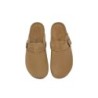 Sandales plates à boucles réglables Slip-on Slides Mason châtaigne