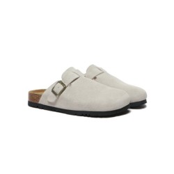 Sandales plates à boucles réglables Slip-on Slides Mason sable