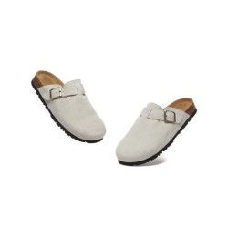 Sandales plates à boucles réglables Slip-on Slides Mason sable
