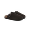 Sandales plates à boucles réglables Slip-on Slides Mason chocolat