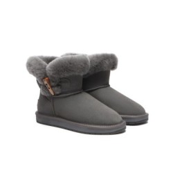 Ugg Mini Tiara bottes pour femmes en peau de mouton Gris