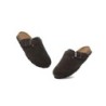 Sandales plates à boucles réglables Slip-on Slides Mason chocolat