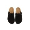 Sandales plates à boucles réglables Slip-on Slides Mason noir