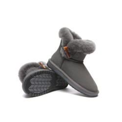 Ugg Mini Tiara bottes pour femmes en peau de mouton Gris