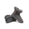 Ugg Mini Tiara bottes pour femmes en peau de mouton Gris