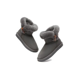 Ugg Mini Tiara bottes pour femmes en peau de mouton Gris