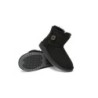 Ugg bottes double face en peau de mouton laine Mini boutons noir