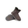 Ugg bottes double face en peau de mouton laine Mini boutons chocolat