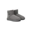 Ugg bottes double face en peau de mouton laine Mini boutons gris