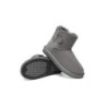 Ugg bottes double face en peau de mouton laine Mini boutons gris