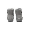 Ugg bottes double face en peau de mouton laine Mini boutons gris